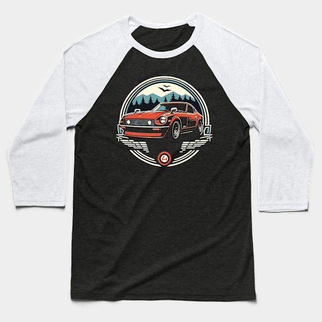 Nissan 240z Baseball T-Shirt by TaevasDesign